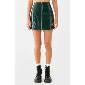 Forever21 Zippered Vinyl Mini Skirt